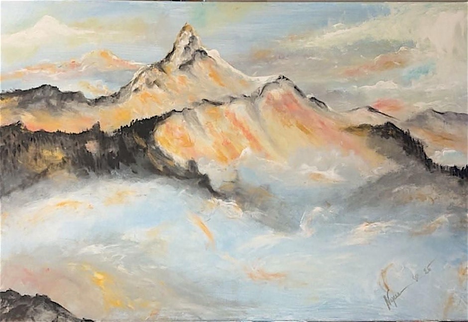 Paint & Sip Bob Ross Tribute at Richland