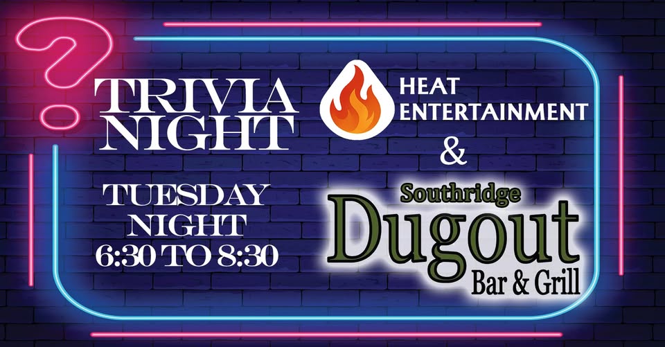 Tuesday Trivia at Southridge Dugout