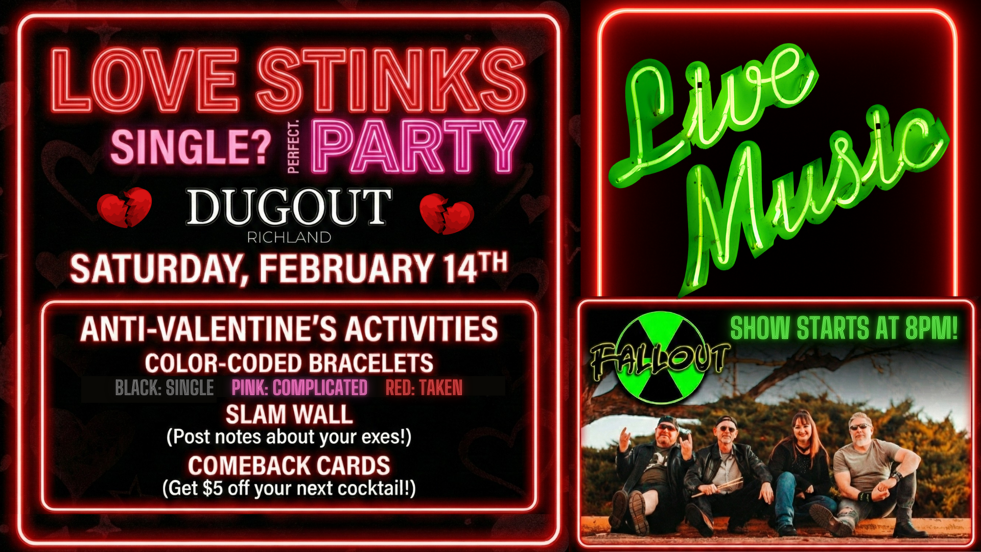 Love Stinks w/ Fallout Live at Richland