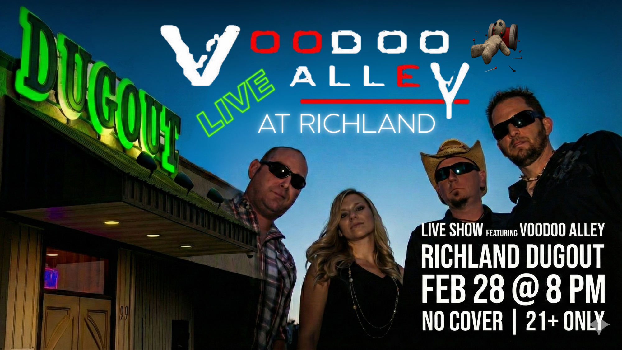 Voodoo Alley Live at Richland Dugout