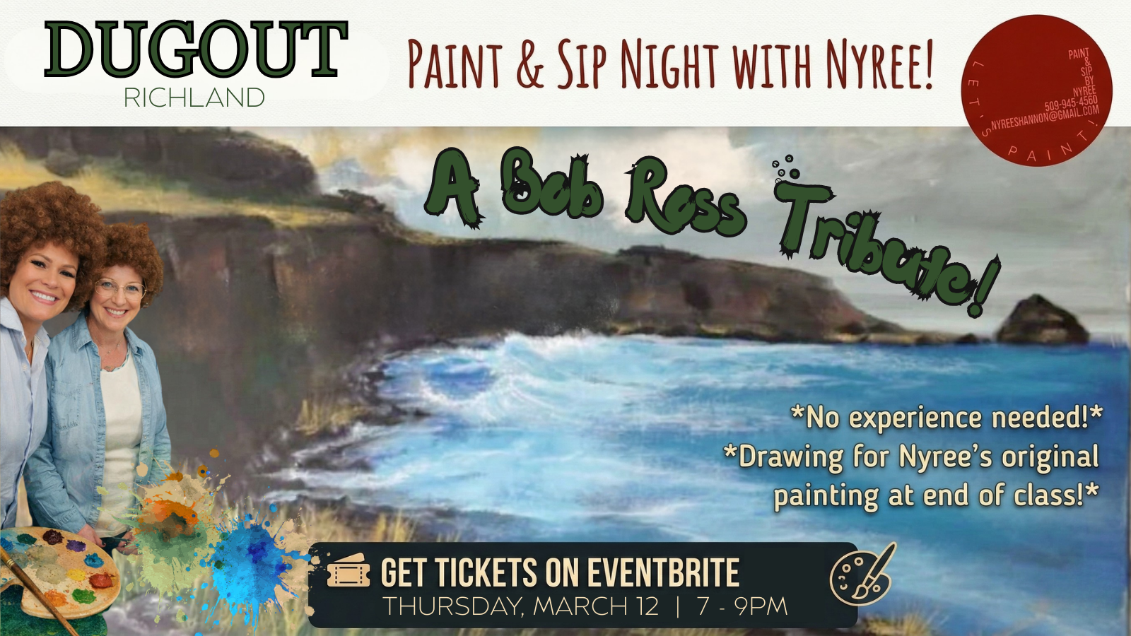 Paint & Sip at Richland Dugout