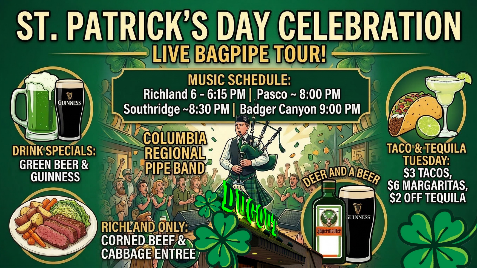 St. Paddy's Day at The Dugout