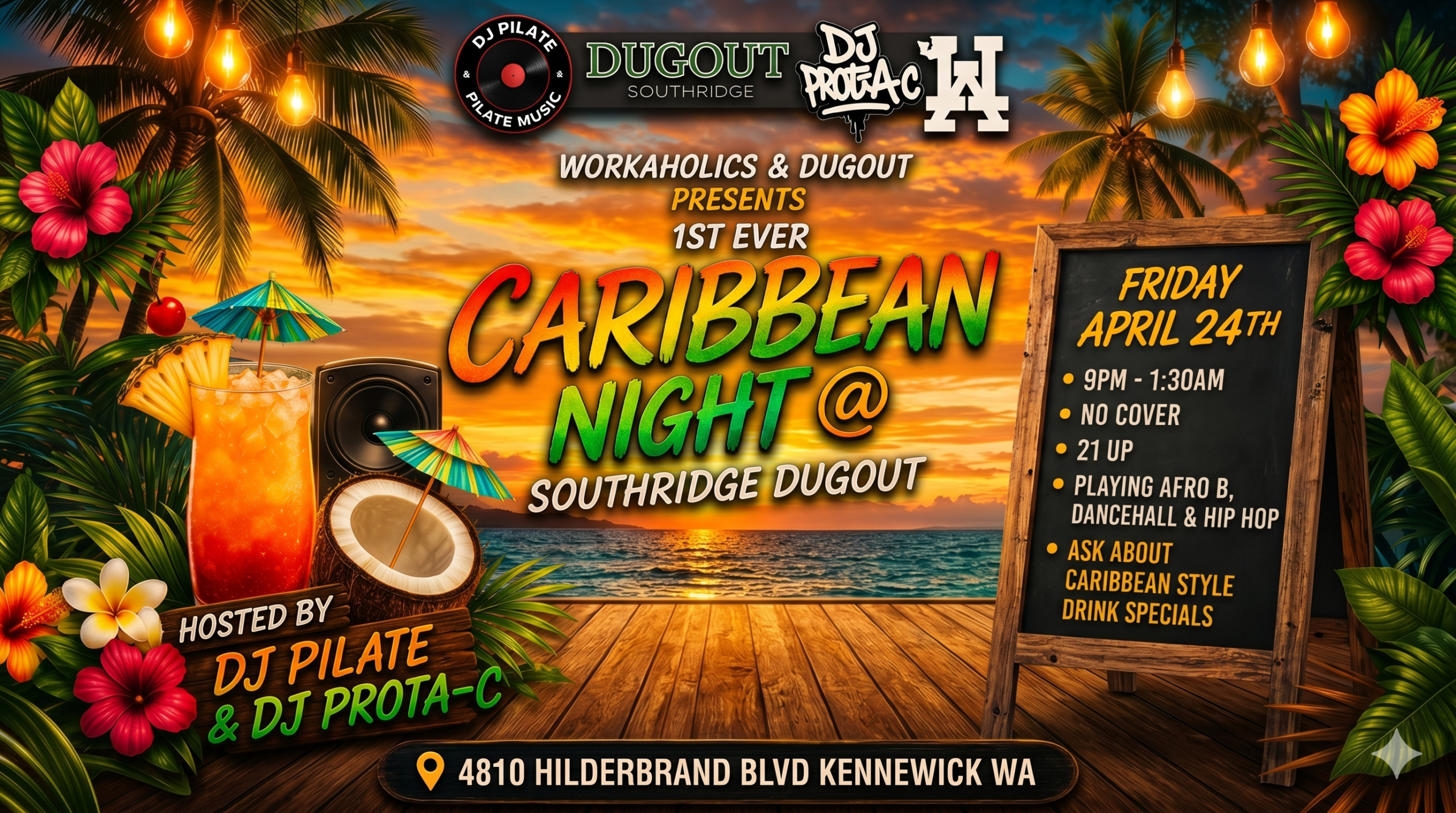 4/24 Caribbean Night at the Southridge Dugout